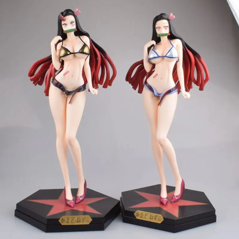 

Ghost Killing Blade Tide Brand Stove Door You Demon Slayer Standing Swimsuit Handmade Model Statue Kamado Nezuko Garage Kit