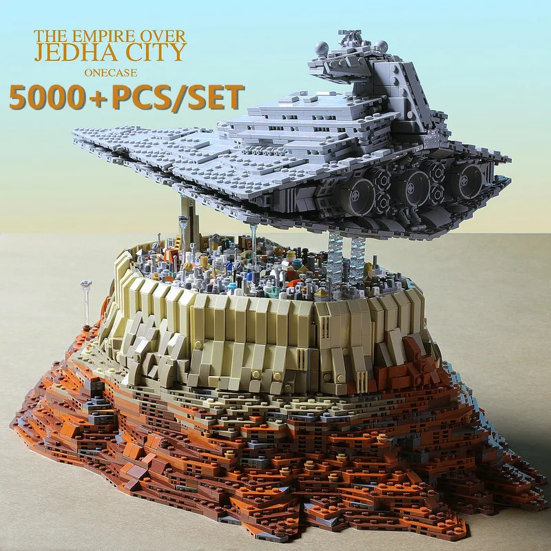 MOC первый заказ Звездный Разрушитель Звездные войны Империя над Jedha подходит 18916