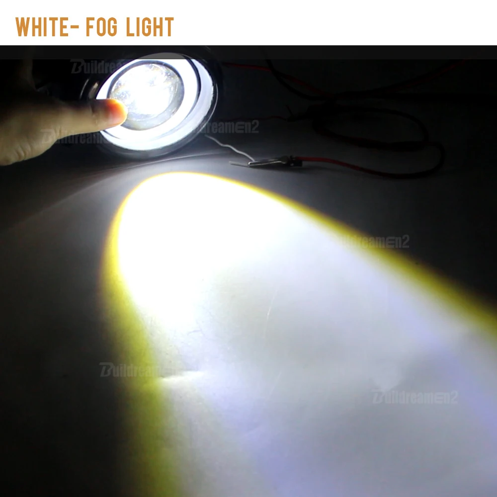 2 X противотумансветильник фары Angel Eye светодиодный передние противотуманные для