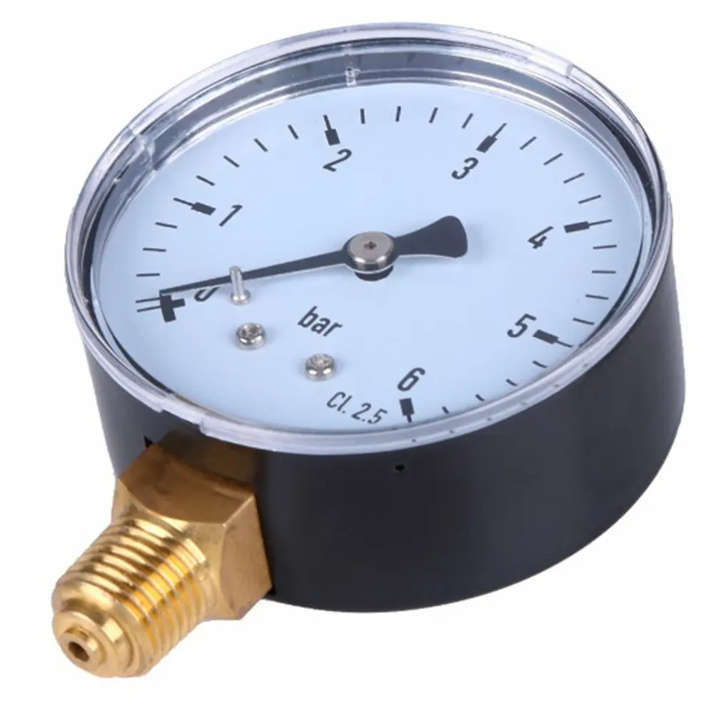 

TS-40-300psi 0-20bar 0-300psi Precision Pressure Gauge Air Compressor Pressure Gauge Water Pressure Tester