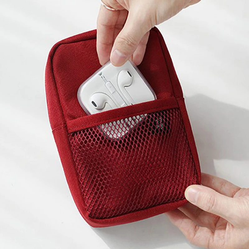 

Creative Shockproof Travel Digital USB Charger Cable Earphone Case Makeup Cosmetic Organizer Accessories Bag Pouch