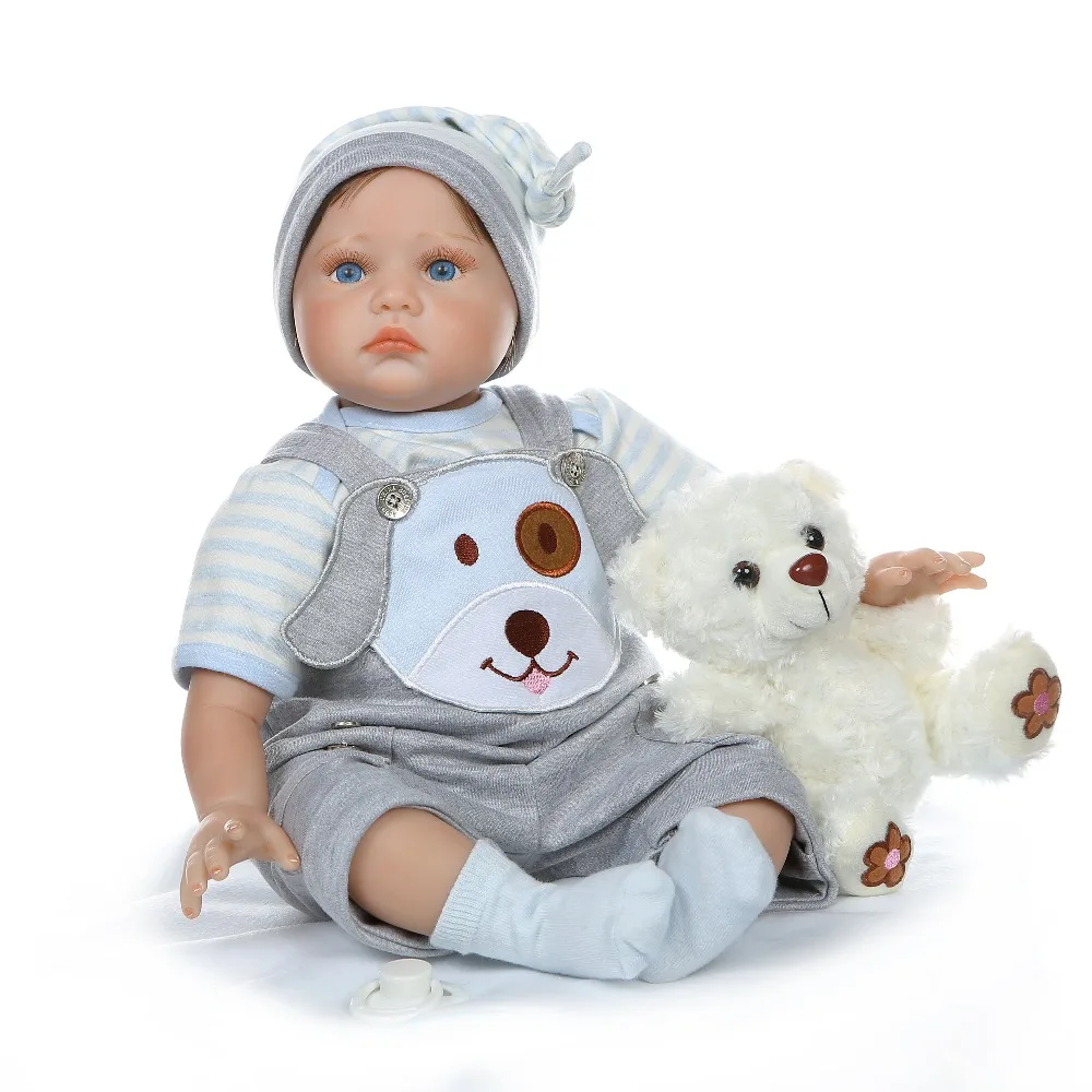 22 дюймов Bebe Кукла Новорожденный 55 см мягкий силиконовый Reborn Реалистичная кукла