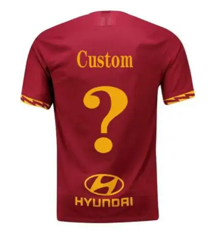 camiseta romana de manga corta para hombre DE ROSSI DZEKO y ZANIOLO camiseta de foutbol para adultos camiseta casual de moda - Цвет: custom