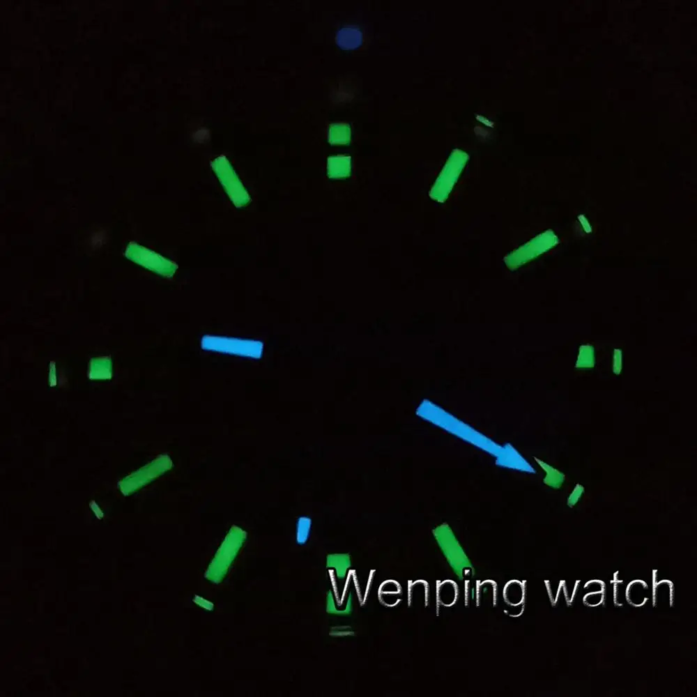 Bliger men's luxury mechanical watch 43mm Sapphire glass black dial luminous ceramic bezel date automatic waterproof gift | Наручные