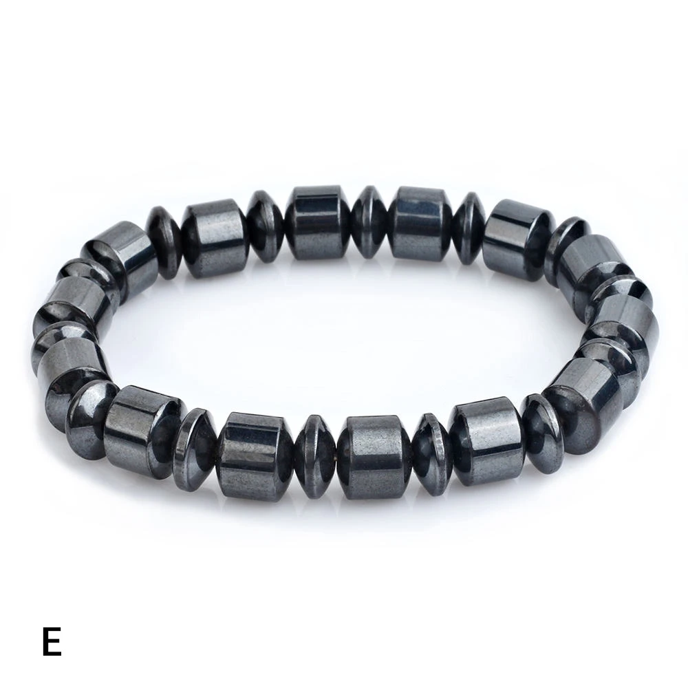 

2021 Fashion Charm Jewelry Hematite Adjustable Bracelet Vintage Black Magnet Cuff Bracelets for Women Pulseras Mujer