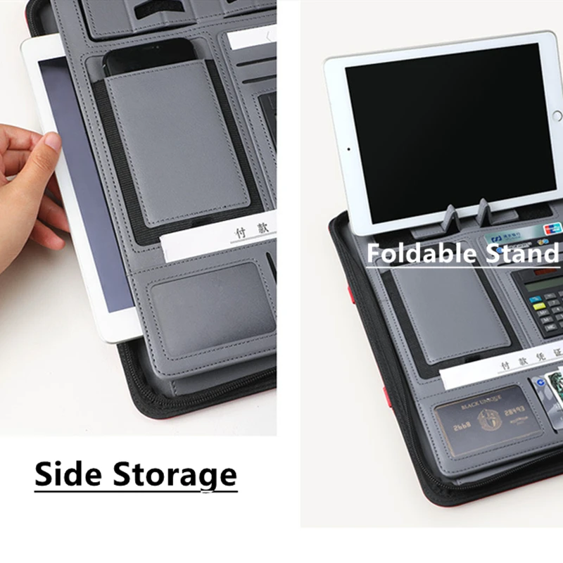 Папка-органайзер с калькулятором А4 искусственная кожа цвет в ассортименте |