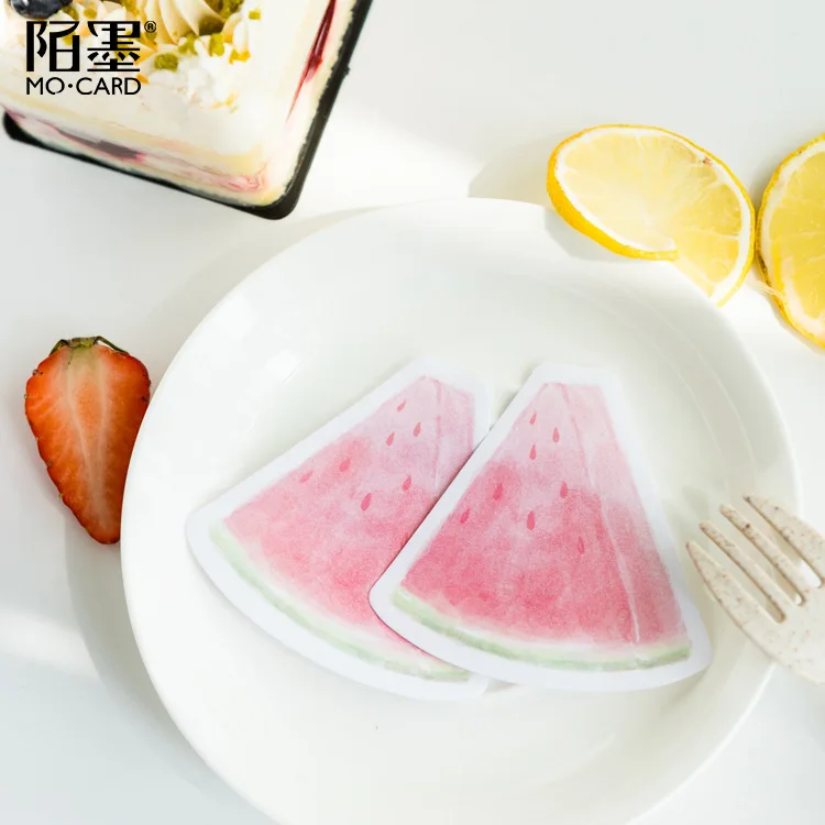 Strawberry Peach Fruits Plan Sticky Notes Memo Pad Kawaii Stationery School Supplies Planner Label Paper Bullet Stickers BQ027 | Канцтовары