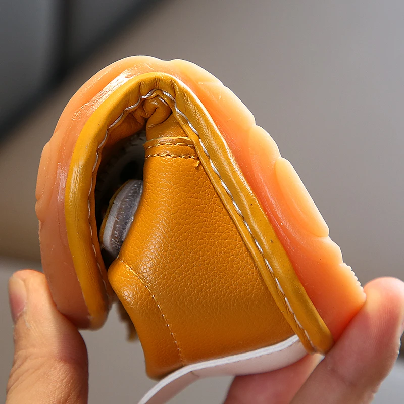 Детская обувь ручной работы из искусственной кожи для девочек цвет белый черный