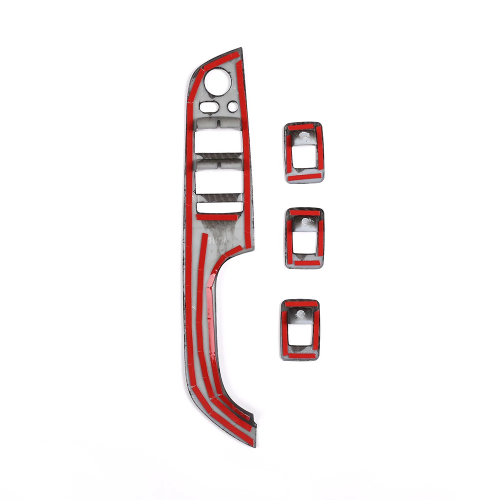 

4pcs Car Interior Modification Door Window Lift Button Decorator Frame Cover Trim For BMW 3 Series E90 E92 E93 2005-2012 LHD