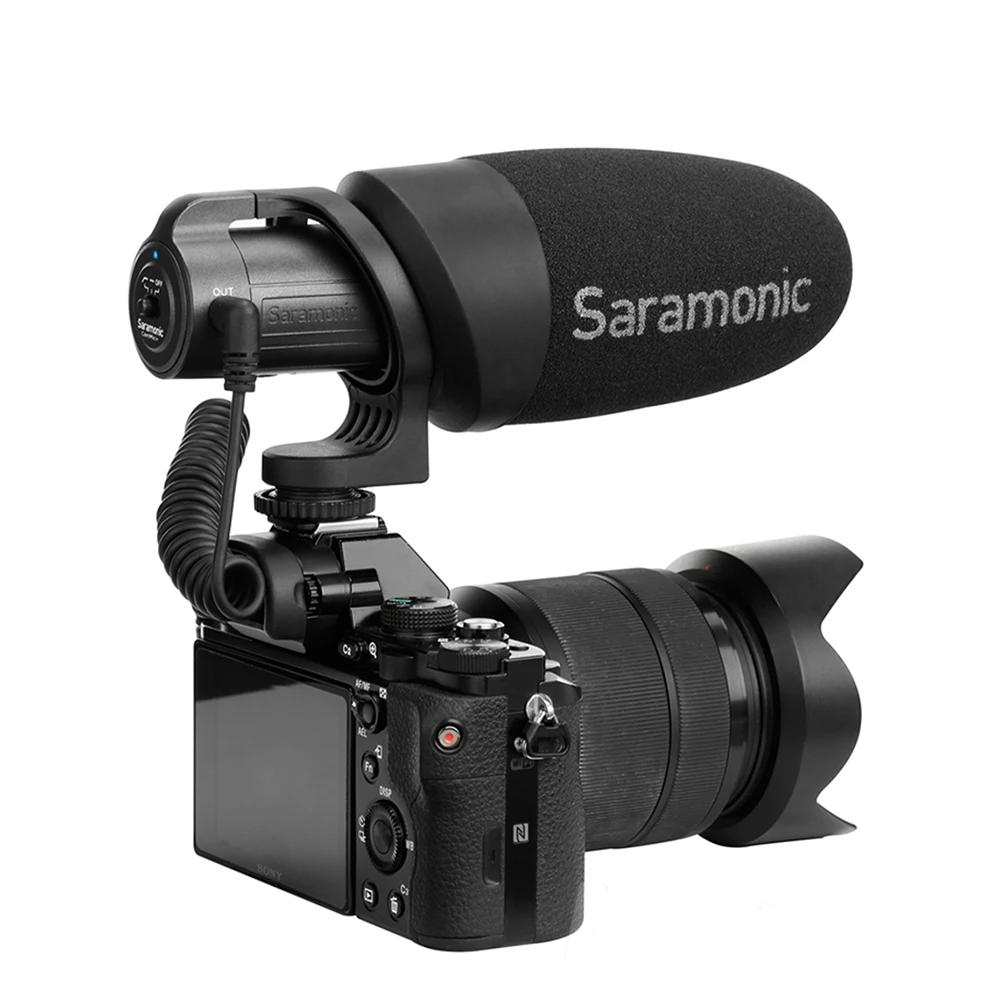 Saramonic Cammic легкая камера микрофон Запись интервью ветровое стекло для Dslr Canon Nikon камера s