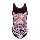 Купальник детский с тигровым единорогом и блестками, на возраст 2-14 лет