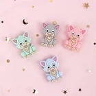 Мини-грызунки TYRY.HU, 10 шт., силиконовые бусины для самостоятельного изготовления Соска-подвеска, грызунов, не содержит бисфенола А