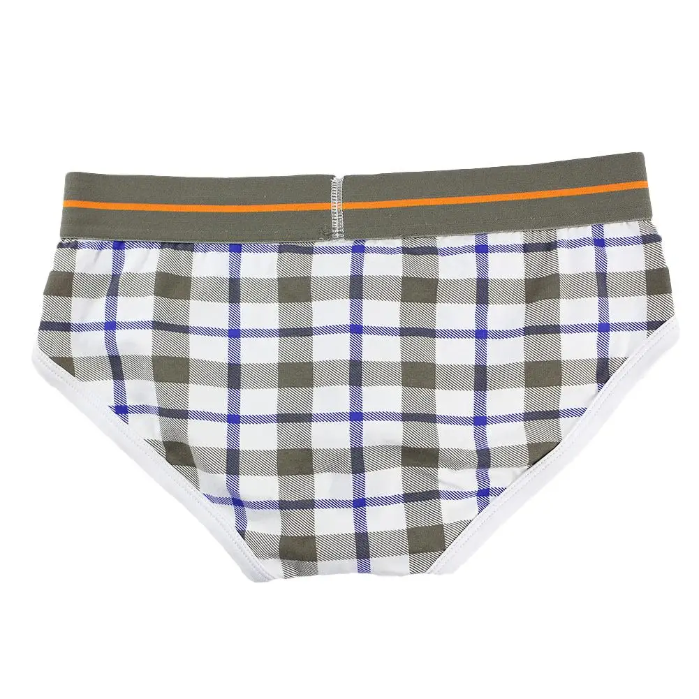 

Men's Underwear Soft Cotton Underpants Plaid Breathable Summer Fashion Briefs Men Panties Breathbale Shorts Plus Size M/L/XL/XXL