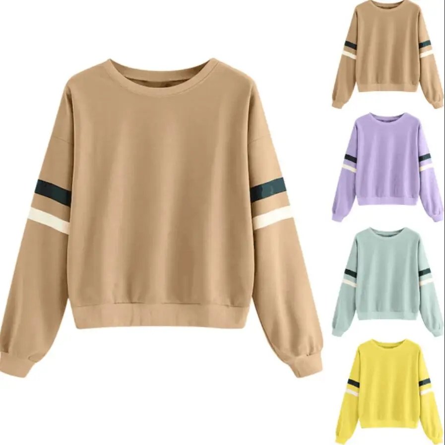 

TIANQI 2400# 8 Colour S-2XL Women Casual Long Sleeve Sweater Sweatshirt Jumper Pullover Autumn Winter Tops
