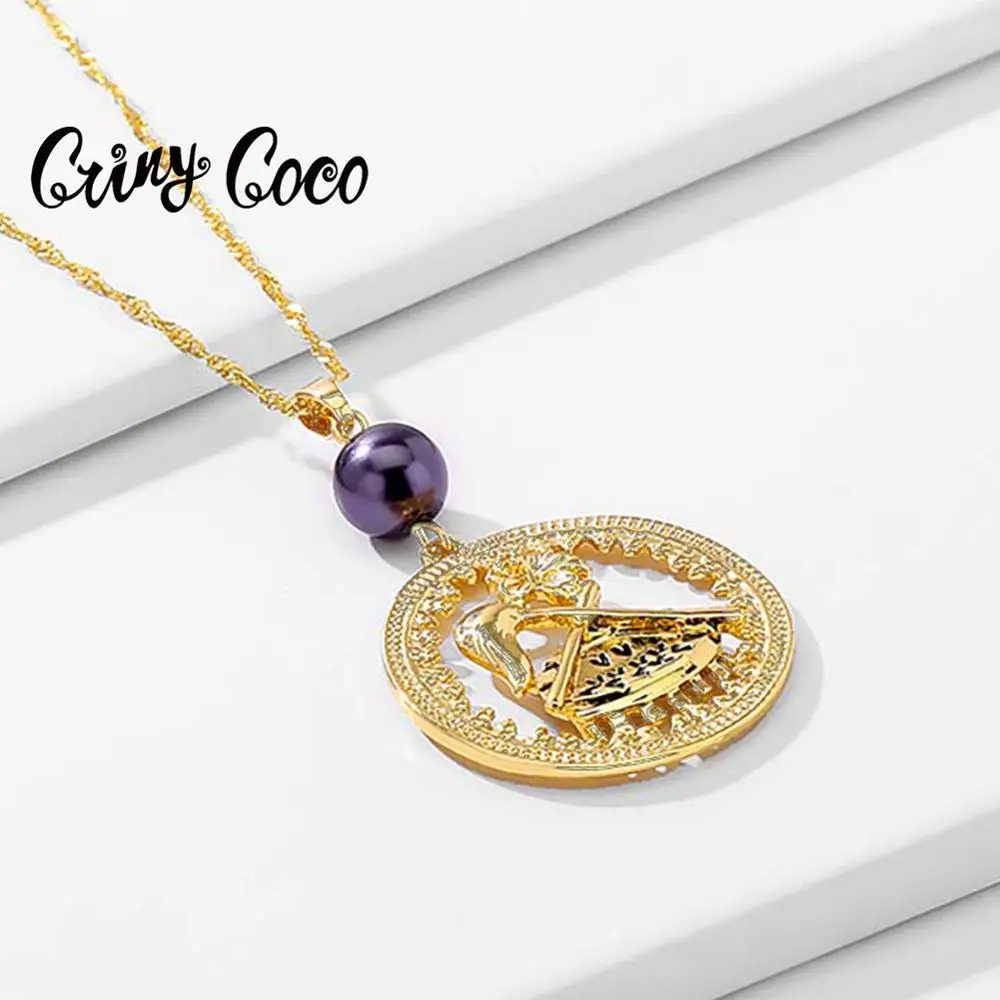 2020 Гавайский стиль Cring Coco Висячие ожерелья для женщин барабан и цветок большой