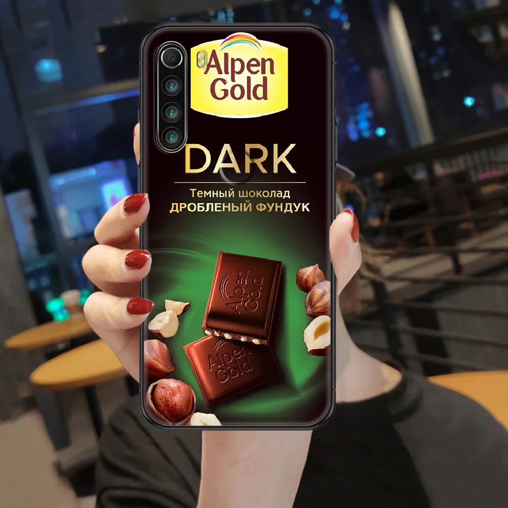 

Russia FOOD chocolate Phone case For Xiaomi Redmi Note 7 7A 8 8T 9 9A 9S 10 K30 Pro Ultra black tpu Etui trend cell cover