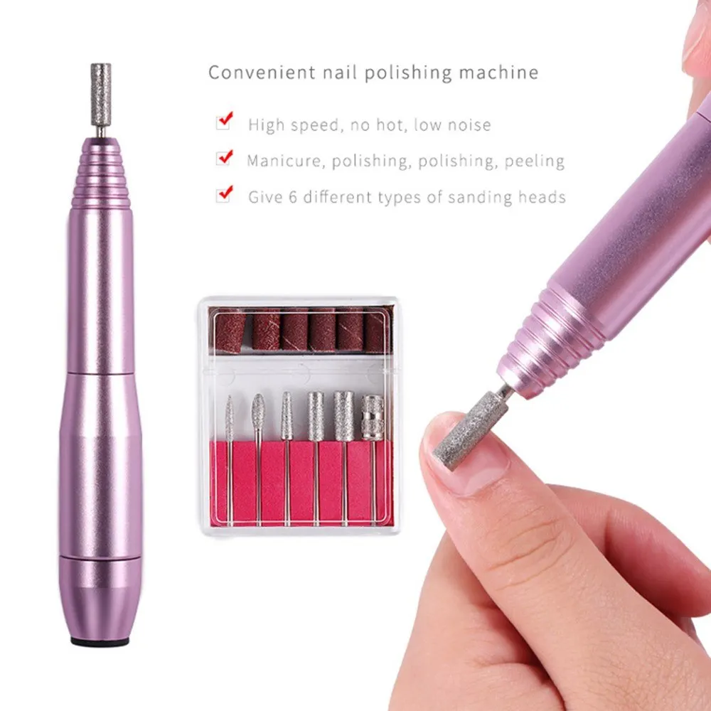 

Electric Nail Drill Machine Manicure Set Pedicure Nail Drill File Gel Remove Polishing Tools Portable Equipment