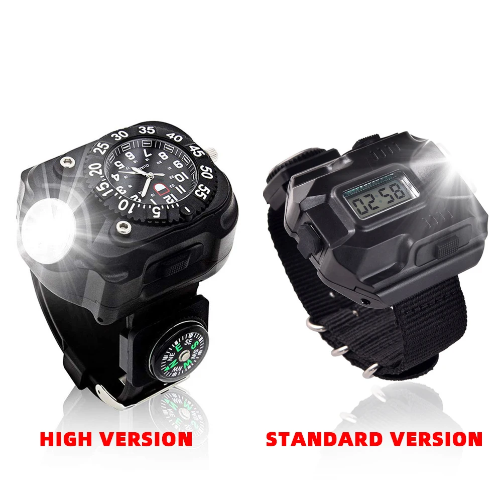 Фонарик Lightingview с 5 режимами освещения и водонепроницаемостью компасом для