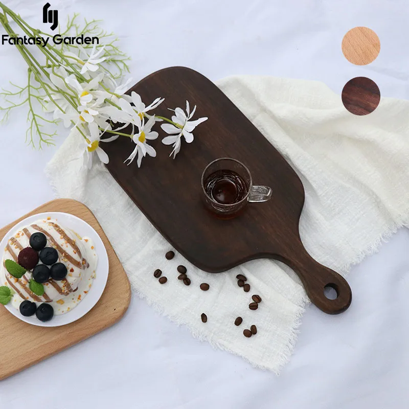 

Wooden Breakfast Fruit Plate Japanese Tray Sandwich plate Cutting Board Serving Tray Dessert Plate Beech Tea Tray