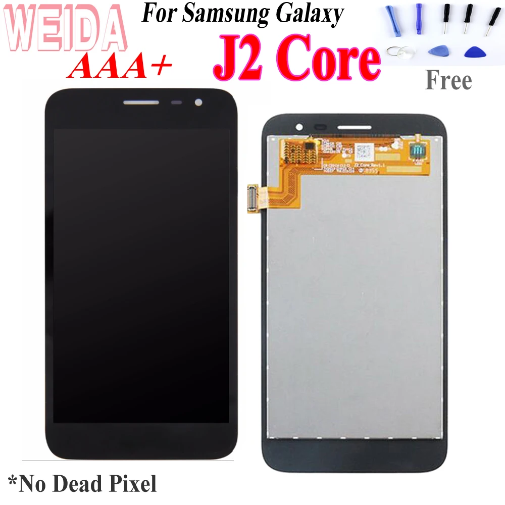 Для samsung galaxу J260 J2 Core 5," ЖК-дисплей дисплей Сенсорный экран Замена для samsung J260 SM-J260G J260M J260F с инструмент