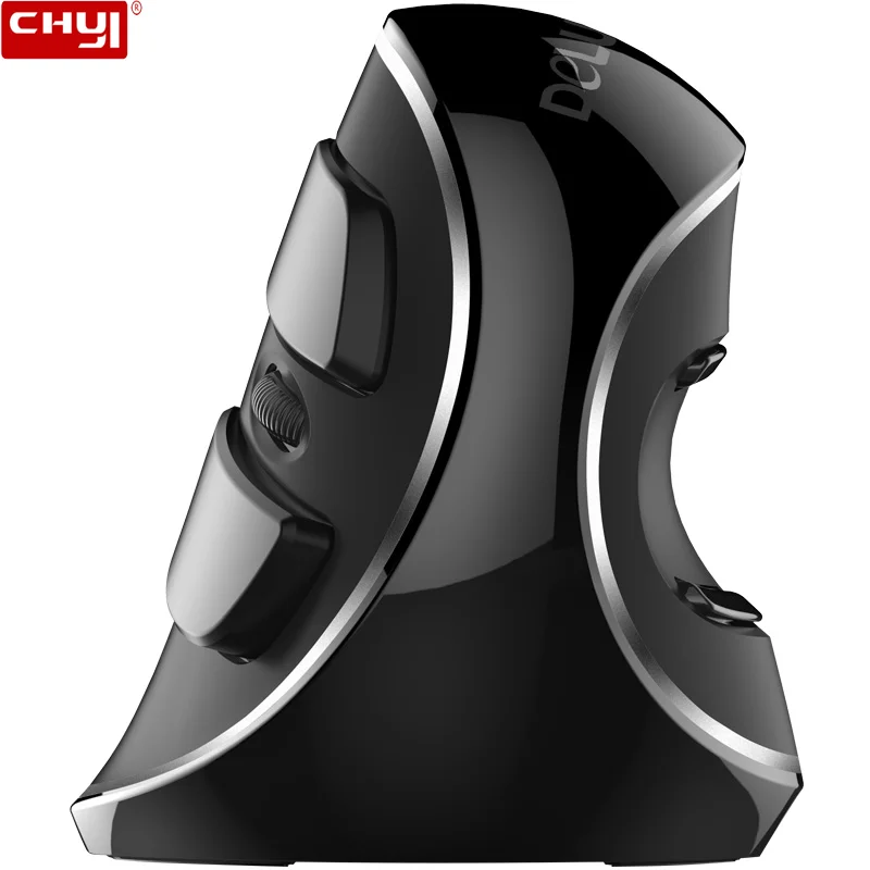 Chyi Беспроводной Мышь Delux M618 плюс вертикальный эргономичный 2.4 ГГц 1600 Точек на дюйм