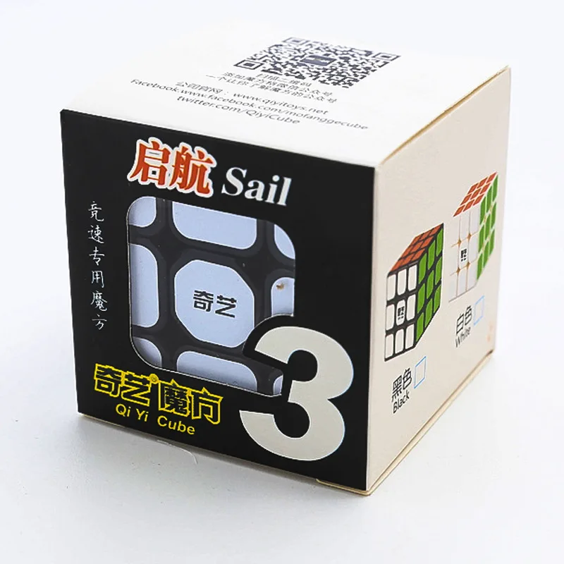 QIYI QIHANG W 3x3x3 Cube 3x3 Magic Cubes Professional 5 6 см черно белая наклейка скоростная головоломка