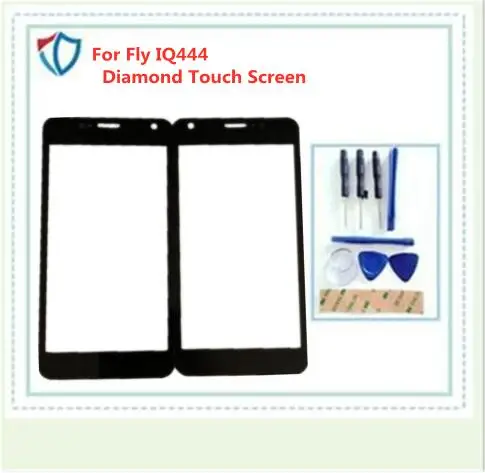 Fly IQ444 Алмазный сенсорный экран объектив Переднее стекло запасные сотовые
