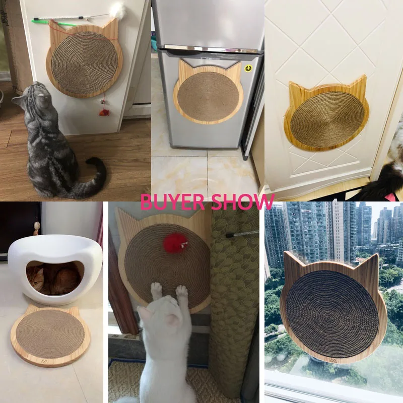 Многофункциональная настенная Когтеточка для кошек сизальная веревка коврик