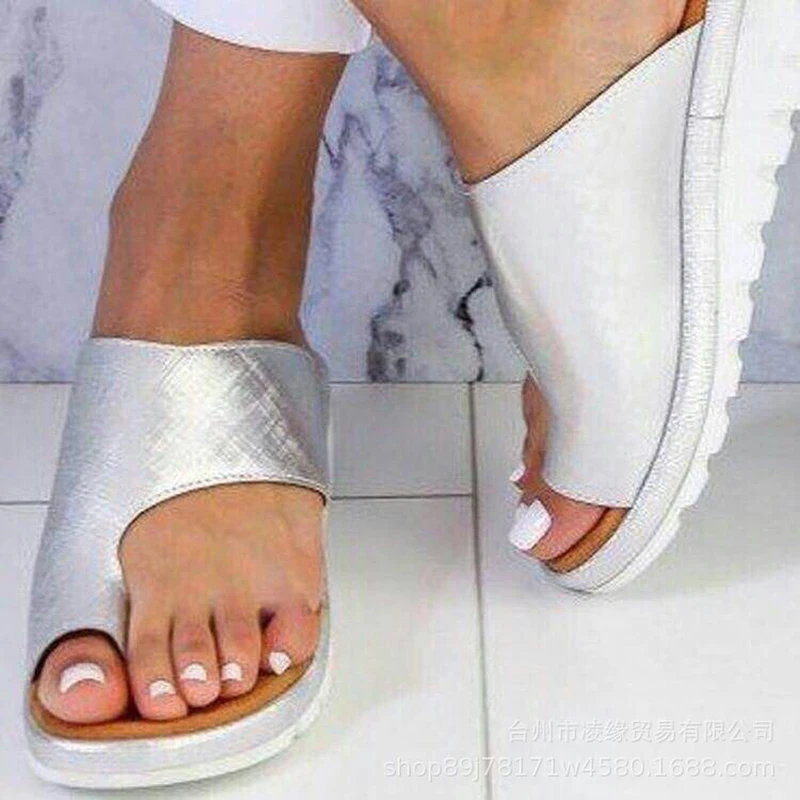 

Women Sandals Women Slippers Flat Sole Casual Soft Big Toe Foot Sandal Women Shoes Comfy Platform Orthopedic Bunion Corrector