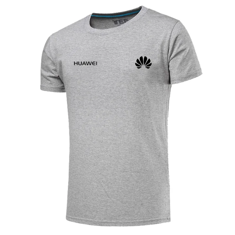 Новая летняя футболка с принтом для мужчин Huawei t рубашка лучшее качество