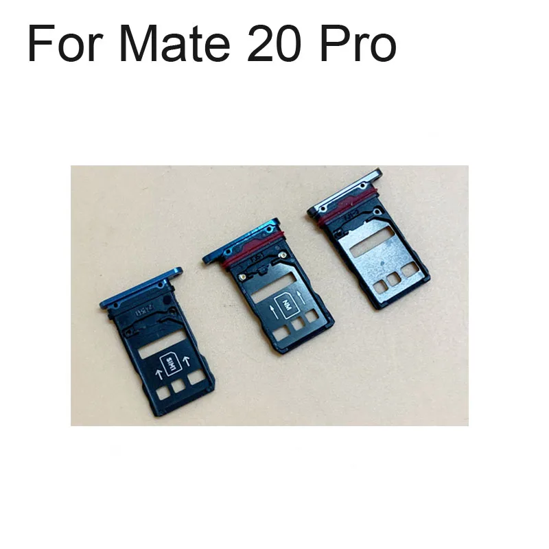 100% Оригинальный серебристый лоток для SIM карты Huawei Mate 20 Pro SD держатель ящик
