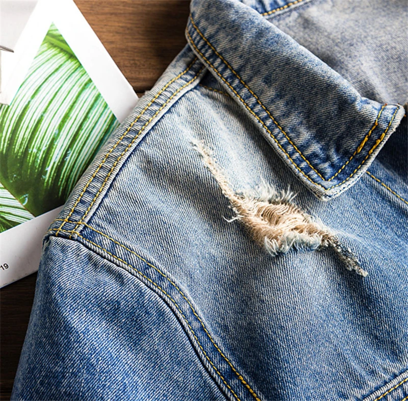 Комбинезон джинсовый мужской с коротким рукавом в стиле хип-хоп светло-голубой |