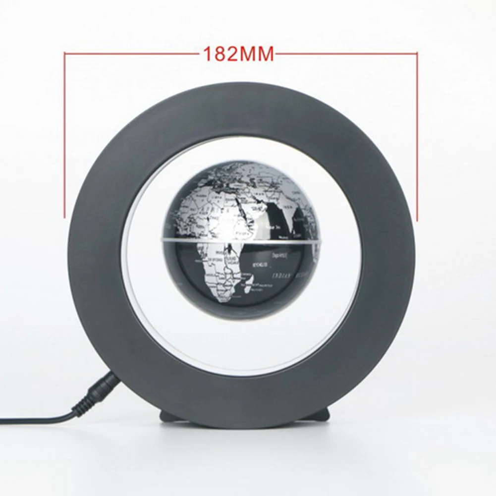 

4inch Round LED Globe Magnetic Floating globe Geography Levitating Rotating Night Lamp World Map School Office Supply Home Decor
