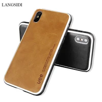 genuine leather phone case for iphone 8 plus 6 7 xr shockproof case covers for iphone x business leather case for iphone xs