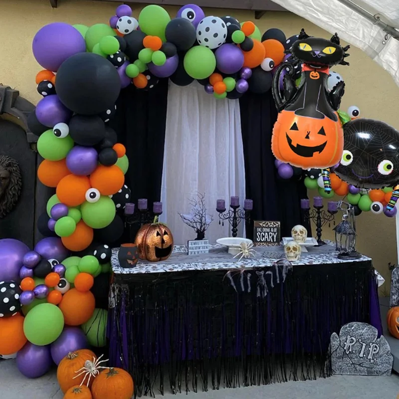 

Набор воздушных шаров из фольги в виде арки, паука, тыквы, воздушный шар на Хэллоуин г.