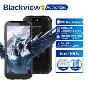 Мобильный телефон Blackview BV9500 Plus, Android 9,0, Восьмиядерный, 5,7 дюйма, Helio P70, 4 Гб ОЗУ 64 Гб ПЗУ, IP68 водонепроницаемый смартфон 4G, NFC OTG