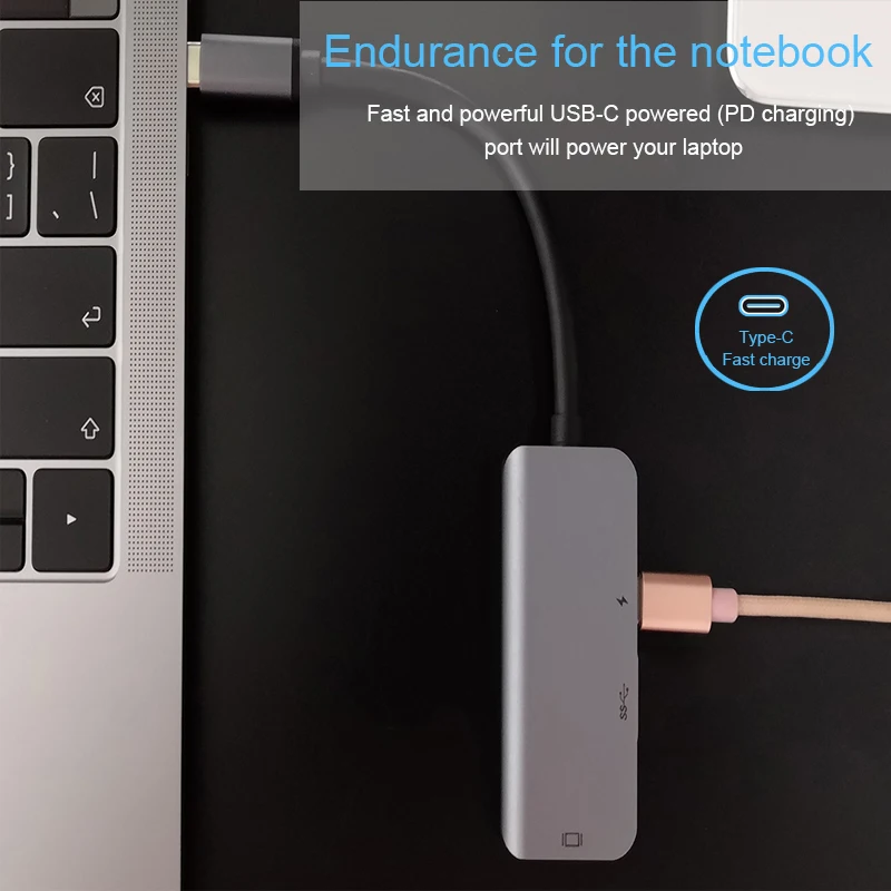 BKSCY USB C концентратор типа к HDMI Thunderbolt 3 адаптер для MacBook samsung Galaxy S9 huawei P20 mate 20 Pro type 0