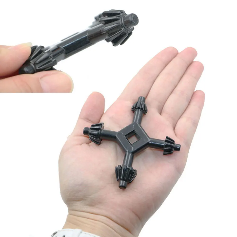 

4 In 1 Hand Drill Key For Tighten Drills Chuck Multifunctional Durable Zinc Alloy Material Drill Chuck Wrench Portable Hand Tool
