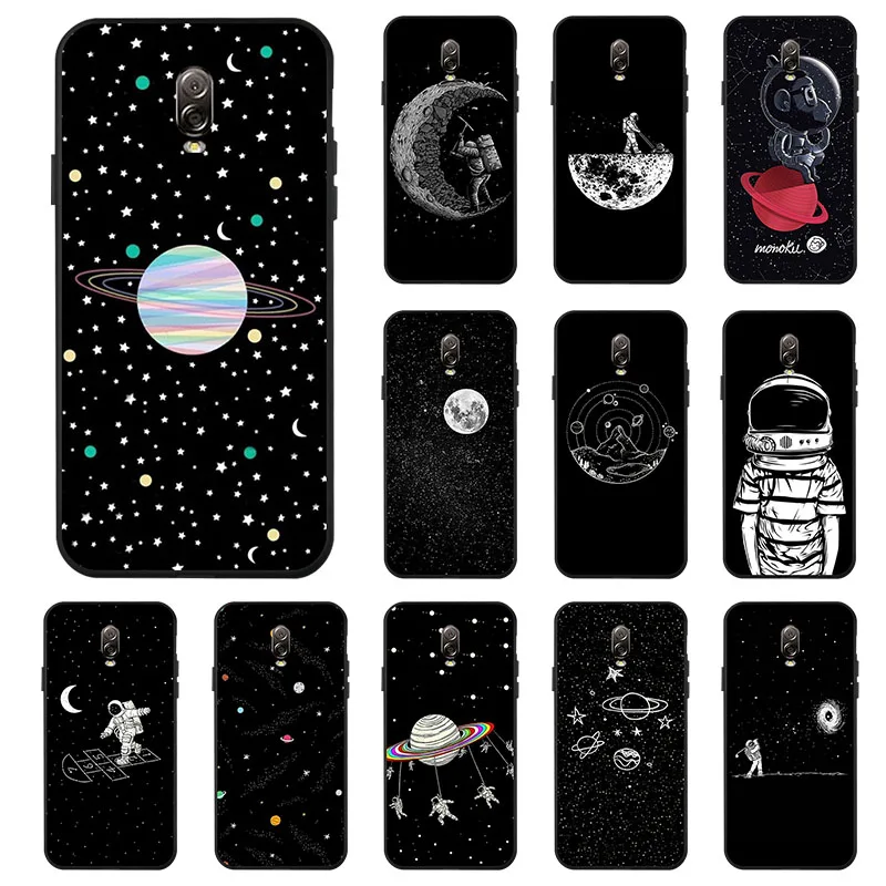 Астронавт черный чехол ТПУ для samsung Galazy A7 A5 A3 J5 J3 2016 S7 Edge Pro Funda 2017 силиконовый на