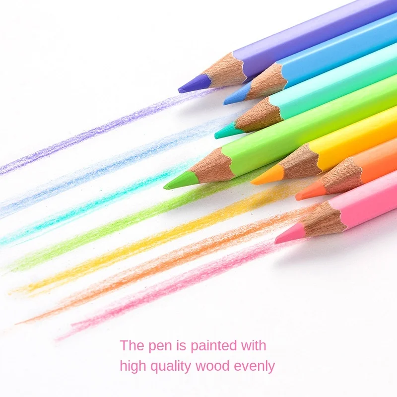 

Marco 12/24 NEW Soft Trendy Pastel Colors Pencils Non-toxic Color Pencil Lapis De Cor Colored Pencils for School Kids Gift