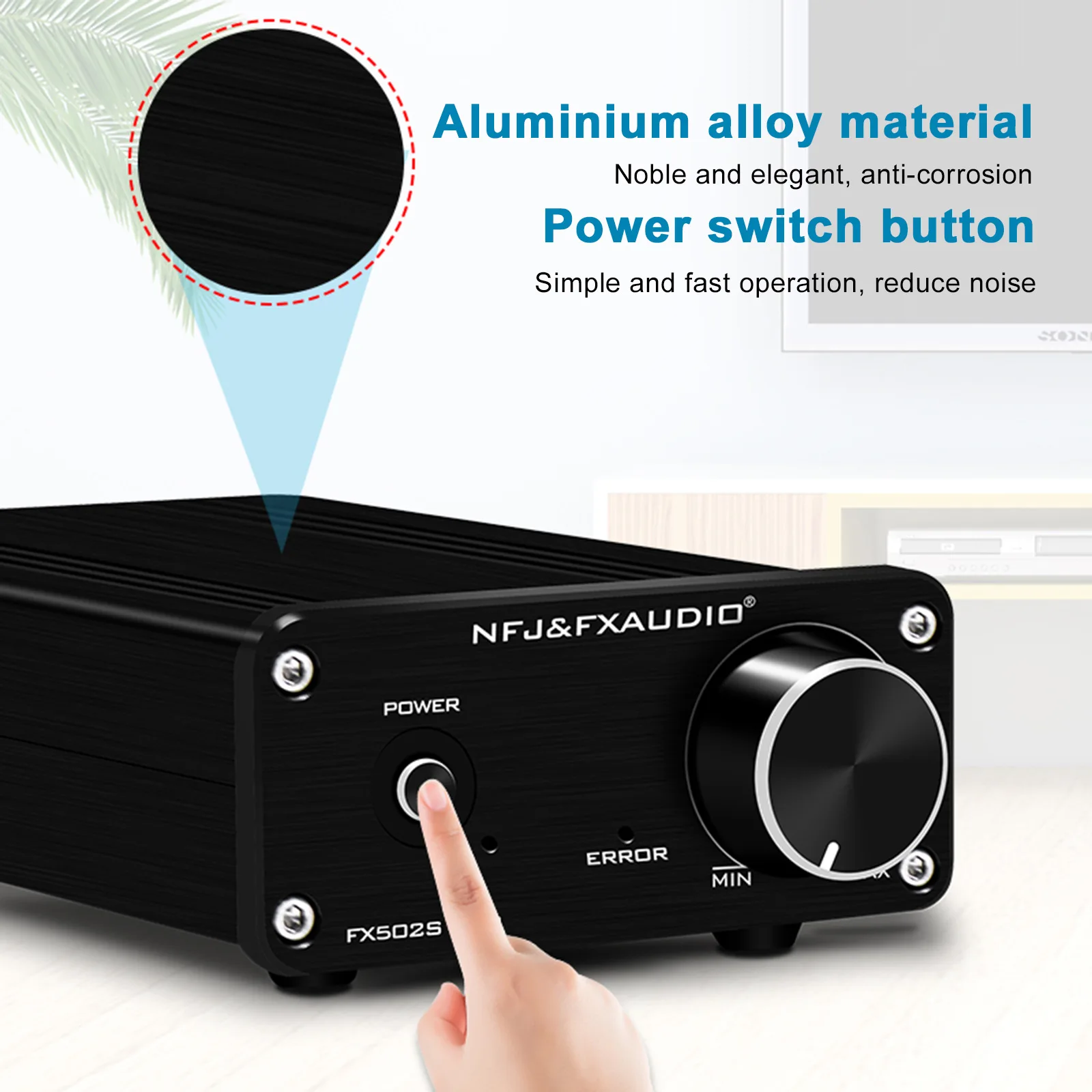 Цифровой усилитель FX-AUDIO FX502S PRO 2x80 Вт Hi-Fi мини стерео аудиоусилитель источник