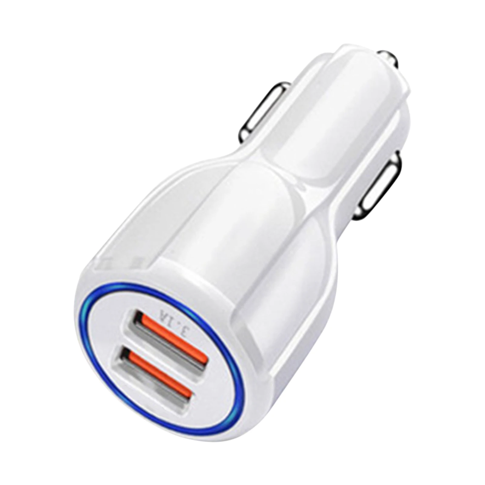 

Universal Car 12-24V Dual USB Port Mobile Phone Charger Cigarette Lighter Adapter Extender Auto Electric Charging Socket