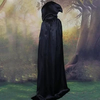 halloween cape cosplay costume hooded cloak vampires witches robe black
