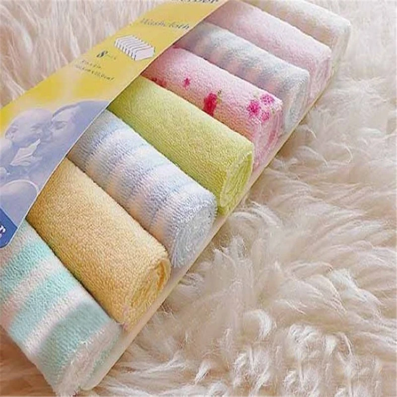 Toallitas suaves de 20x20cm para beb&eacute; reci&eacute;n nacido, 8 piezas, toalla seca para lactancia, herramientas &uacute;tiles para el hogar-1