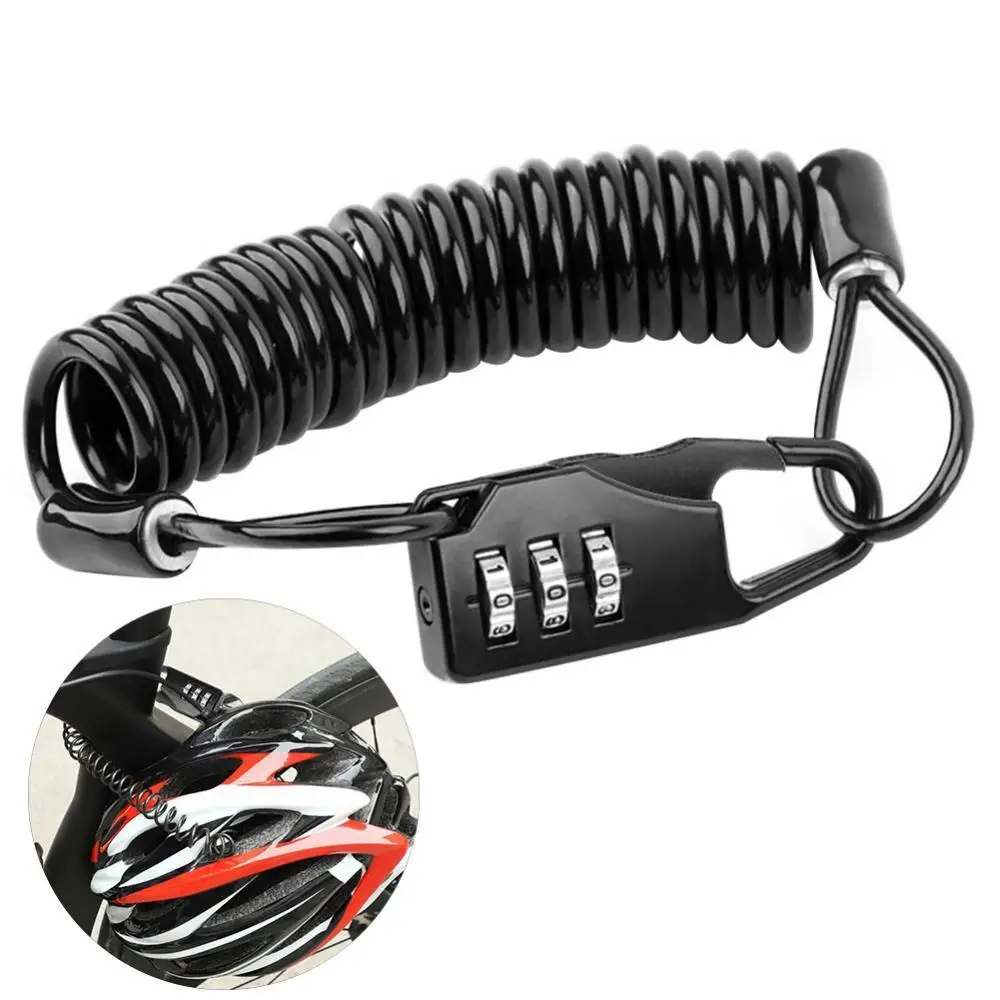

50% Hot Sale Portable Bike Motorcycle Helmet Anti-theft 4 Digit Combination Password Padlock Bike Accessories