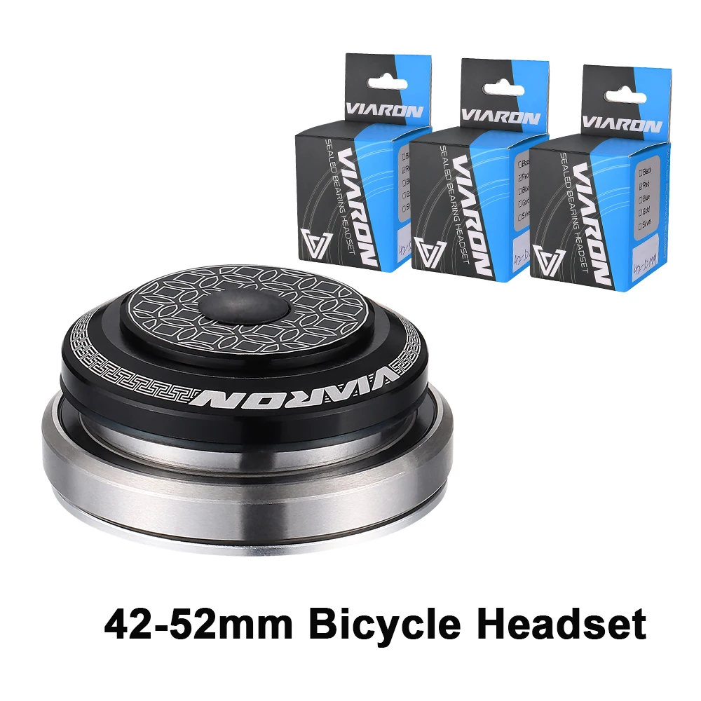 VIARON велосипедная гарнитура 42 мм 52 CNC 1 1/8 &quot-1 1/2&quot MTB подшипник прямая коническая