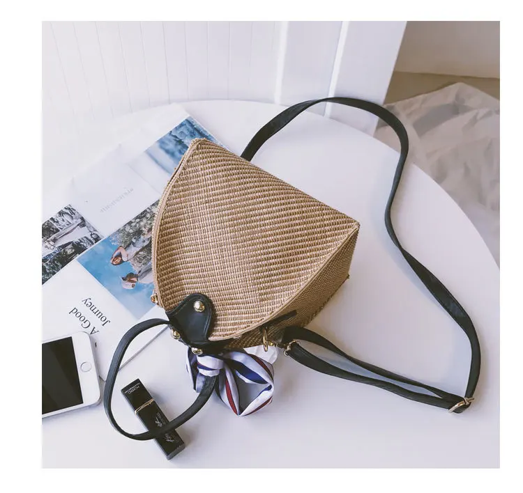 2019 Соломенная пляжная сумка с платком Bolsa Feminina через плечо сумки для женщин 2018 De