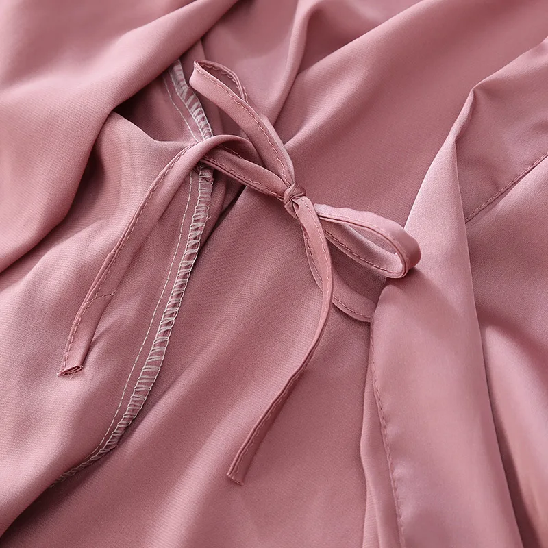 

2PCS Wedding Robe Set Kimono Bathrobe Gown Sexy Intimate Lingerie Nightwear Satin Sleep Set Women Casual Nightgown Home Clothing