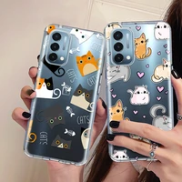 Funny Cat Clear Phone Case for OnePlus Nord N200 N100 Soft TPU Cover for One Plus Pro 9pro Capa
