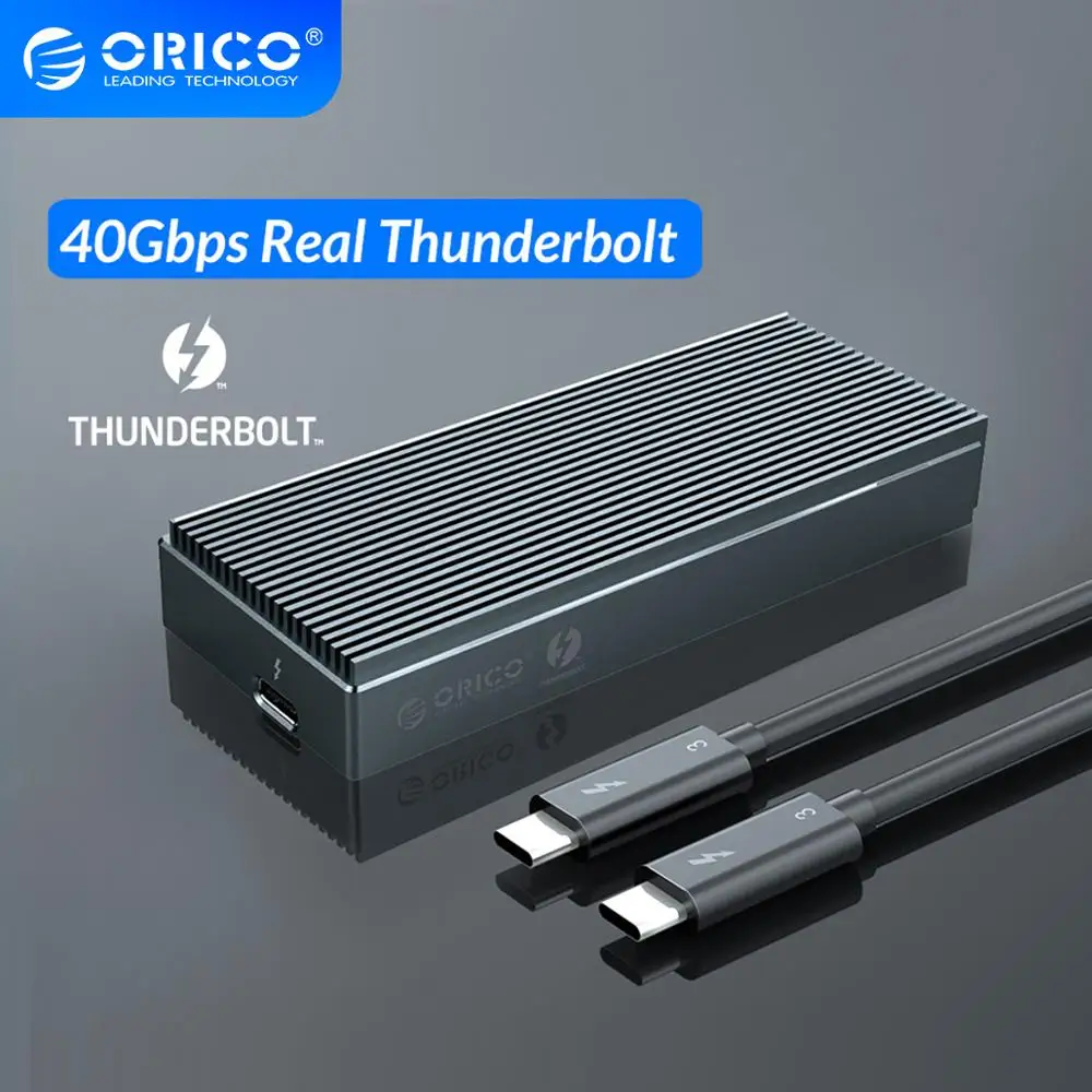 ORICO Thunderbolt 3 40Gbps NVME M.2 SSD Enclosure 2TB Aluminum USB C with to Cable For Laptop Desktop | Компьютеры и офис